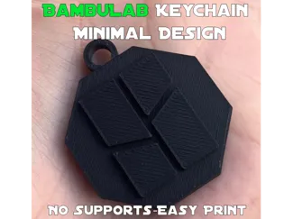 BambuLab Keychain – Minimal Design, No Supports