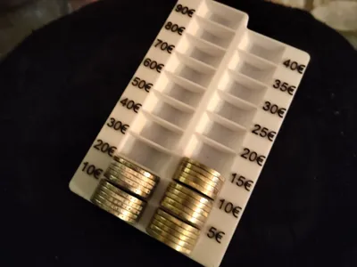 2€ and 1€ Coin Holder 