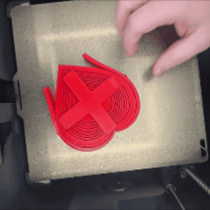 Fold Open Heart Basket