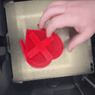 Fold Open Heart Basket