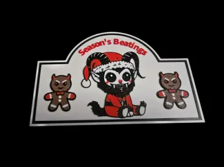 Season's Beatings Sign