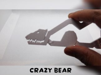 Crazy Bear Clip & Fidget Toy