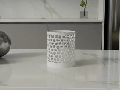 Modern vase-shaped cup