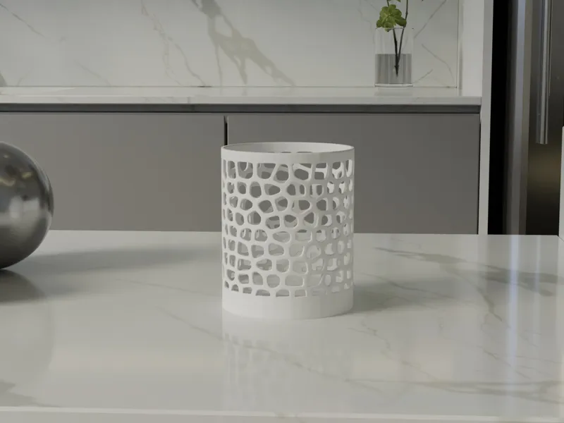 Moderne becher vase 