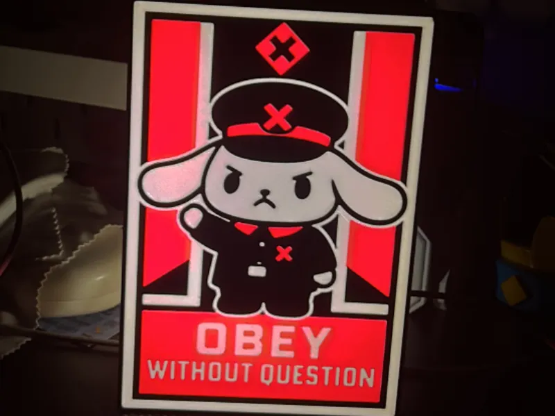 “Obey Without Question” – Kawaii Propaganda Series