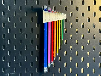 IKEA Skådis: Rainbow Hex Key Organizer