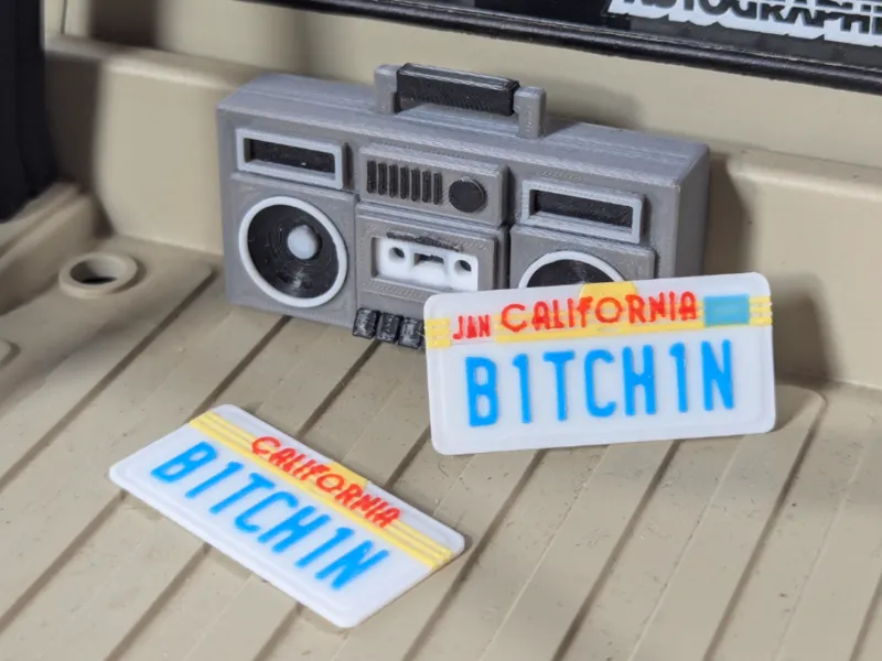1/10 80's California License Plate | CUSTOMIZABLE