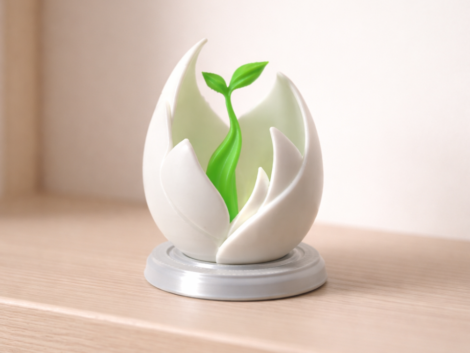 Spring Egg with Sprout