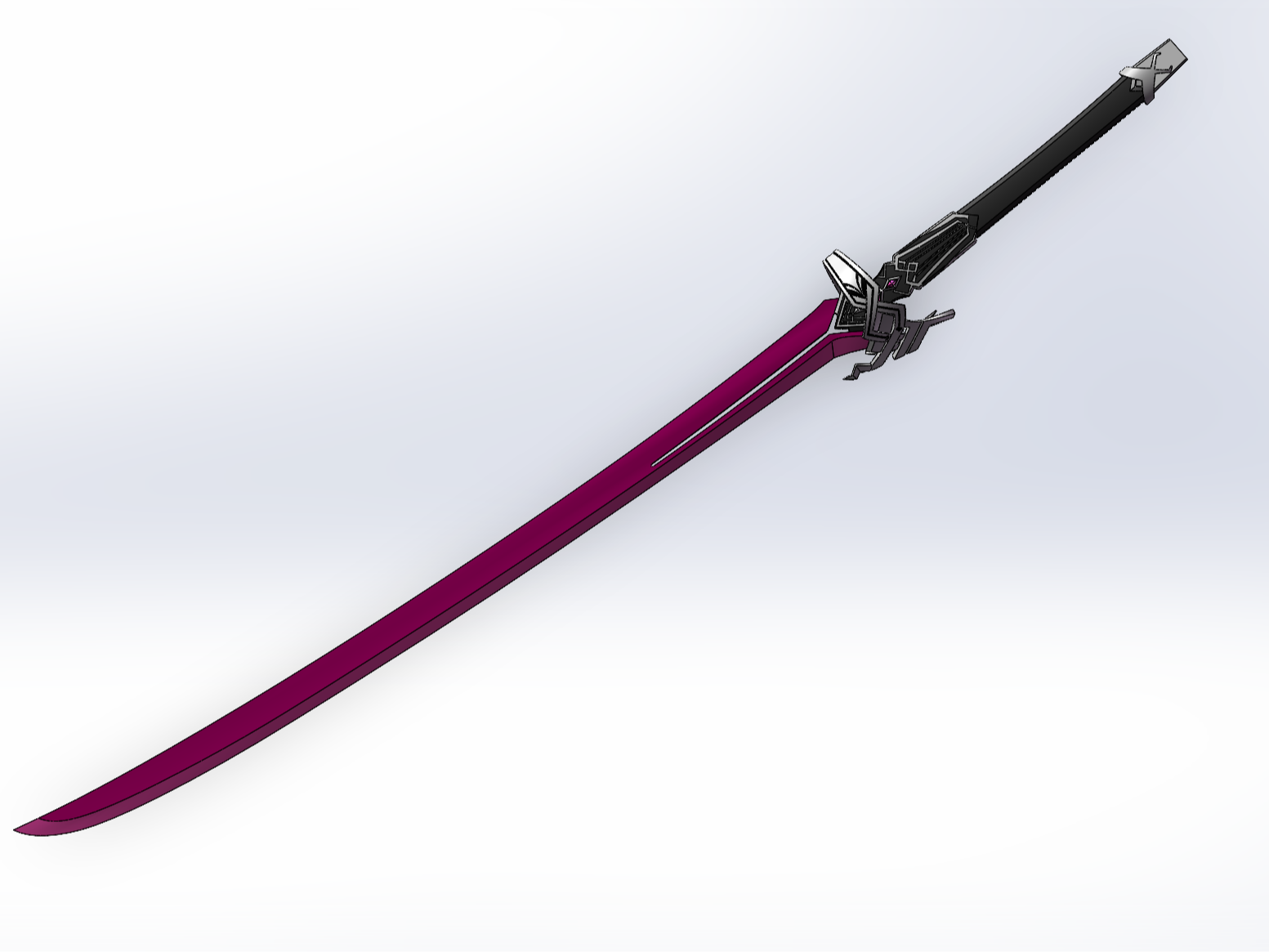 武士刀-卡芙卡 来自 user_2711569692 MakerWorld:免费下载 3D 模型