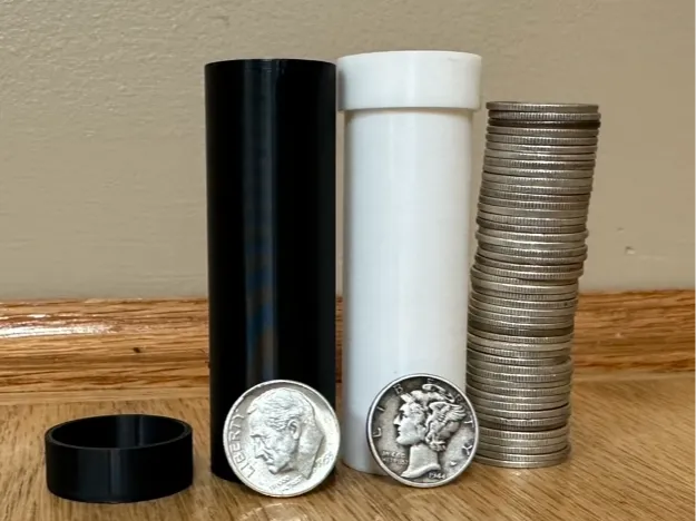 Dime tube 50 Count. Silver Dimes.