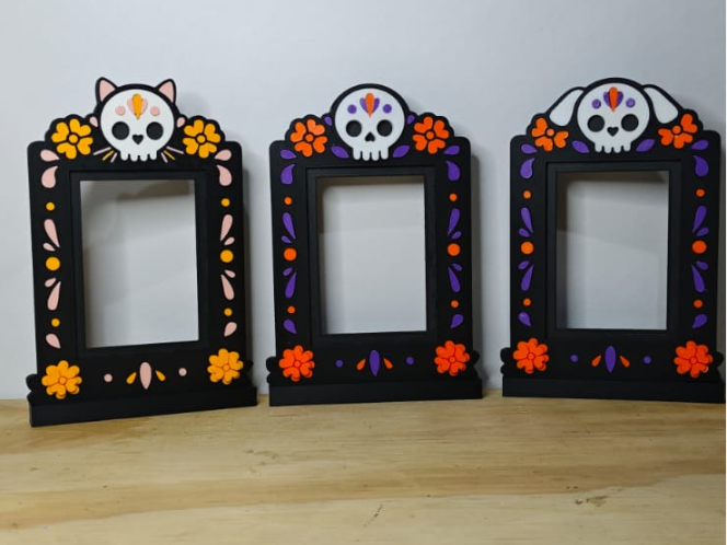 Porta Retratos Dia de Muertos
