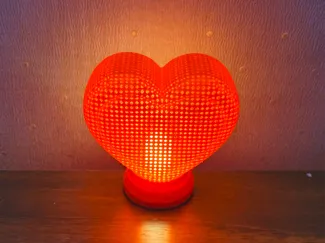 Love Heart Tealight Lamp ( Valentine's Day )