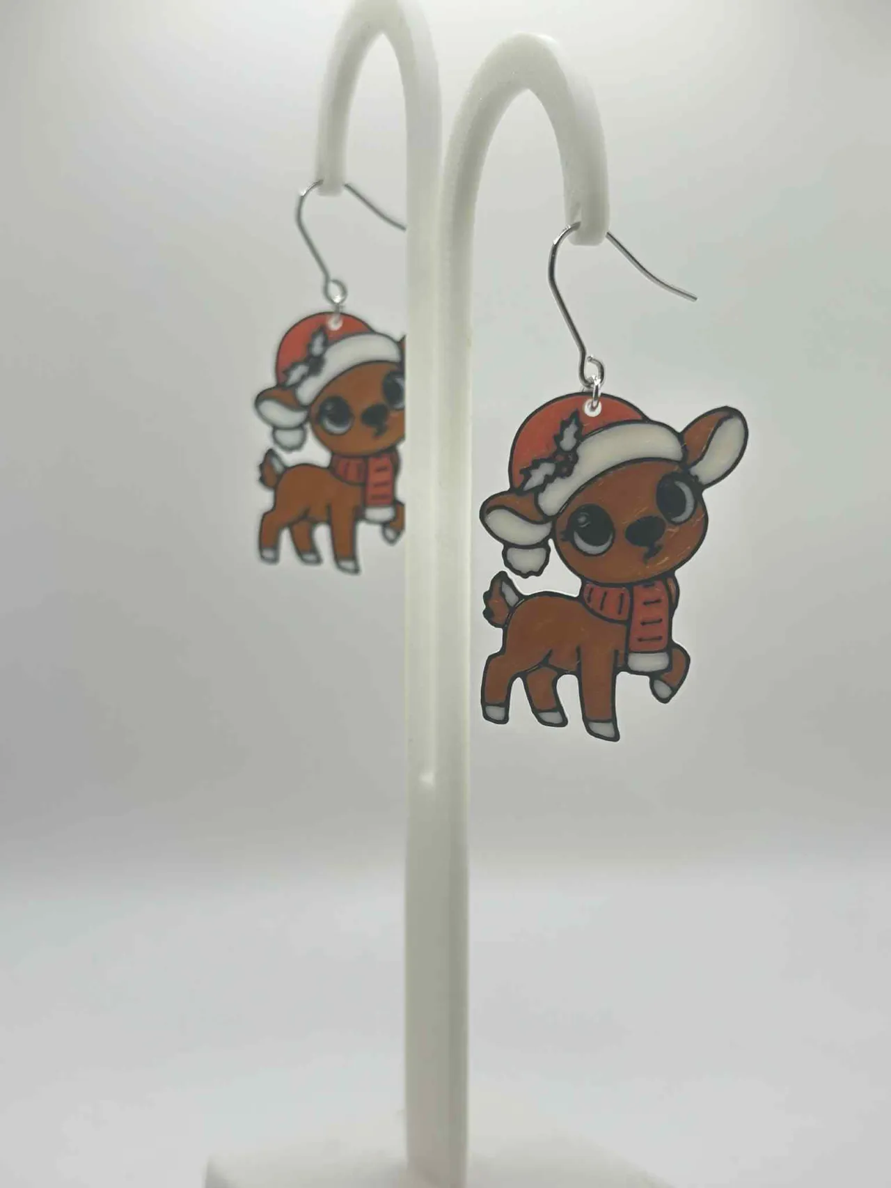 Christmas Deer Earrings view 2