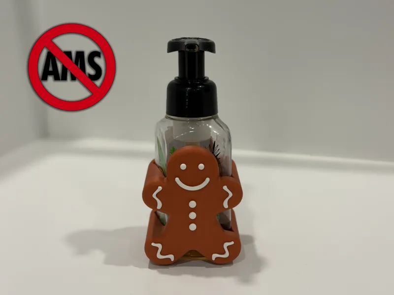 Gingerbread Man Soap Holder (B&BW) - No AMS