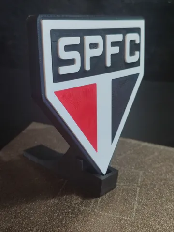 Accesorio para impresora 3D: Escudo decorativo do São Paulo FC (SEM AMS) — vista de referencia 3