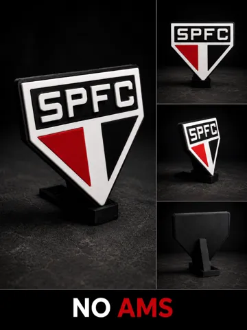 Accesorio para impresora 3D: Escudo decorativo do São Paulo FC (SEM AMS) — vista de referencia 2