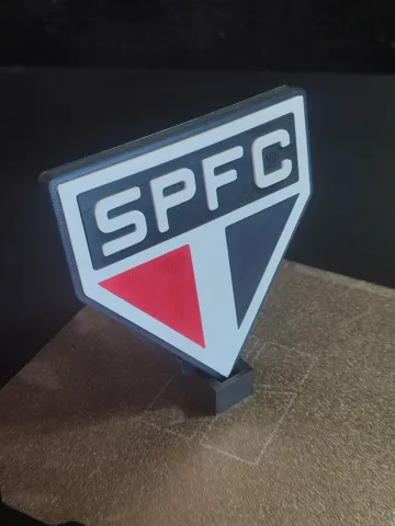 Accesorio para impresora 3D: Escudo decorativo do São Paulo FC (SEM AMS) — vista de referencia 4