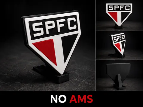 Accesorio para impresora 3D: Escudo decorativo do São Paulo FC (SEM AMS) — referencia de MakerWorld