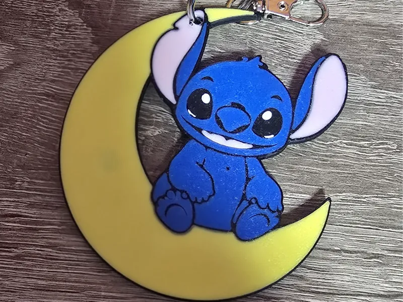 stitch moon  keyring