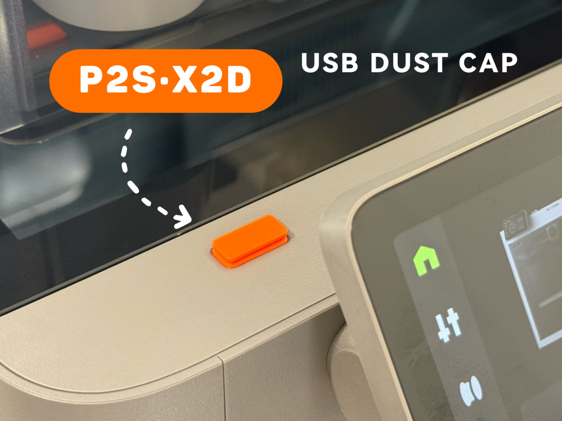 X2D/P2S USB Dust Cover