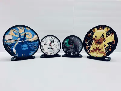 Clock Large - Customizable - Wall or Desk