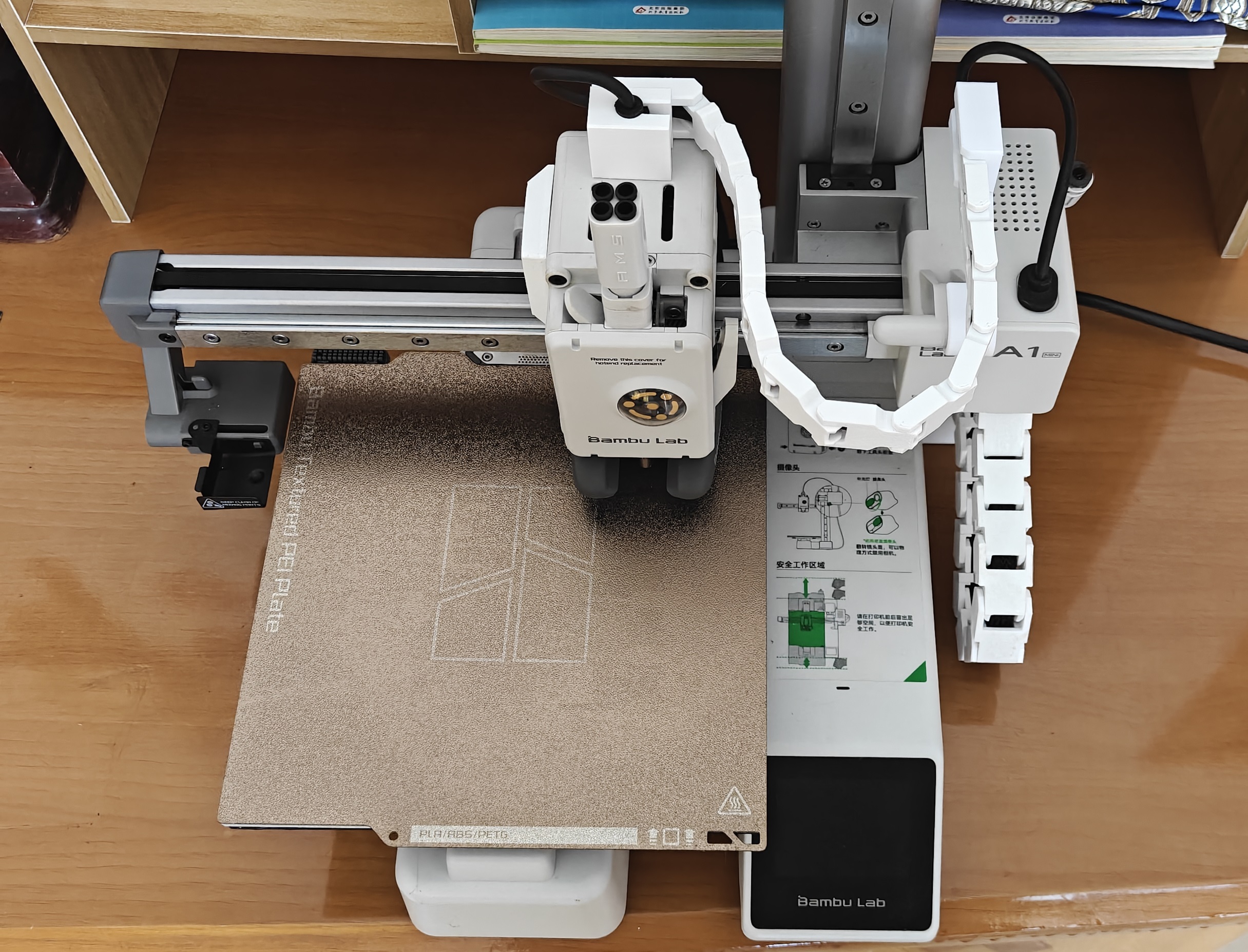 Miniatura 2 do modelo 3D A1 mini X轴前置横向拖链，轻量化免支撑