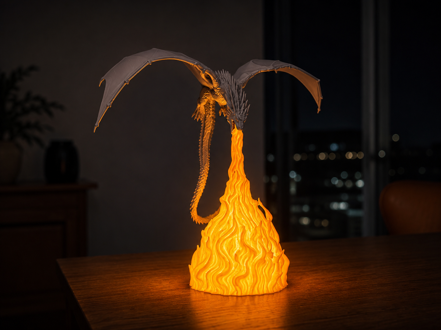 Flame Breath Dragon Lamp V2