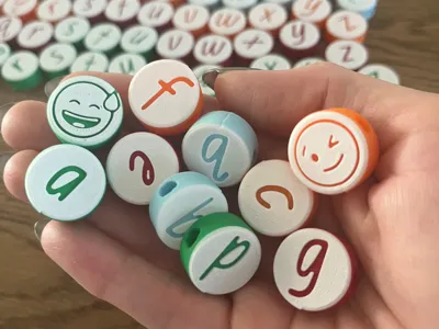 NSW Foundation font letter beads