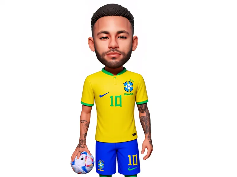 neymar sculpture