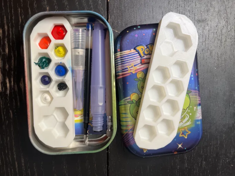 Pokemon mini tin paint pallet
