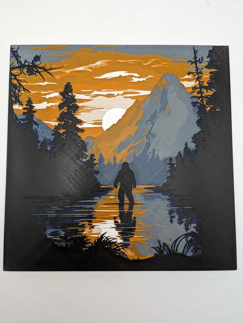 Bigfoot in Nature - HueForge