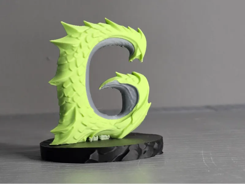 Dragon Letter G Display Sculpture
