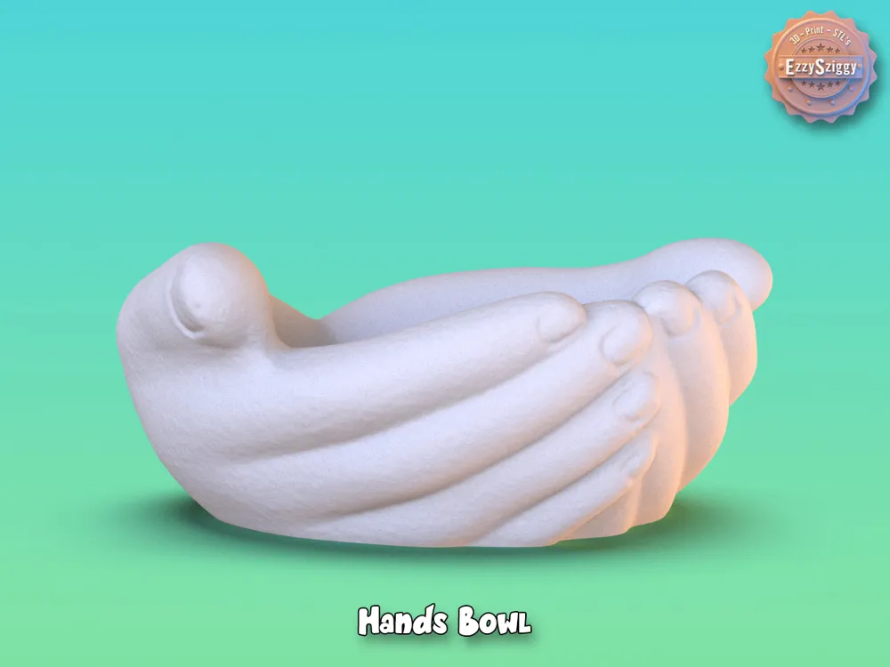 Hands Bowl by EzzySziggy MakerWorld: Download Free 3D Models