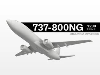 Boeing 737-800NG 1:200 Scale Model