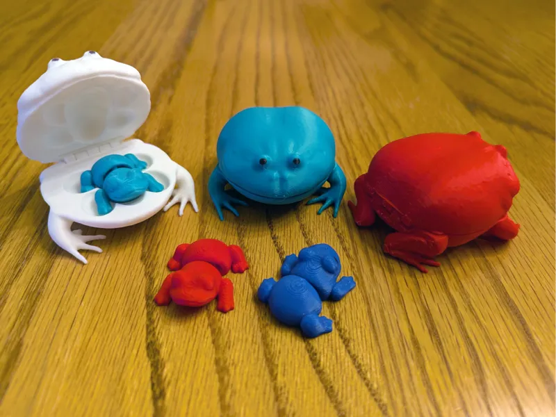 Flexi Frog Fidget in a Toad