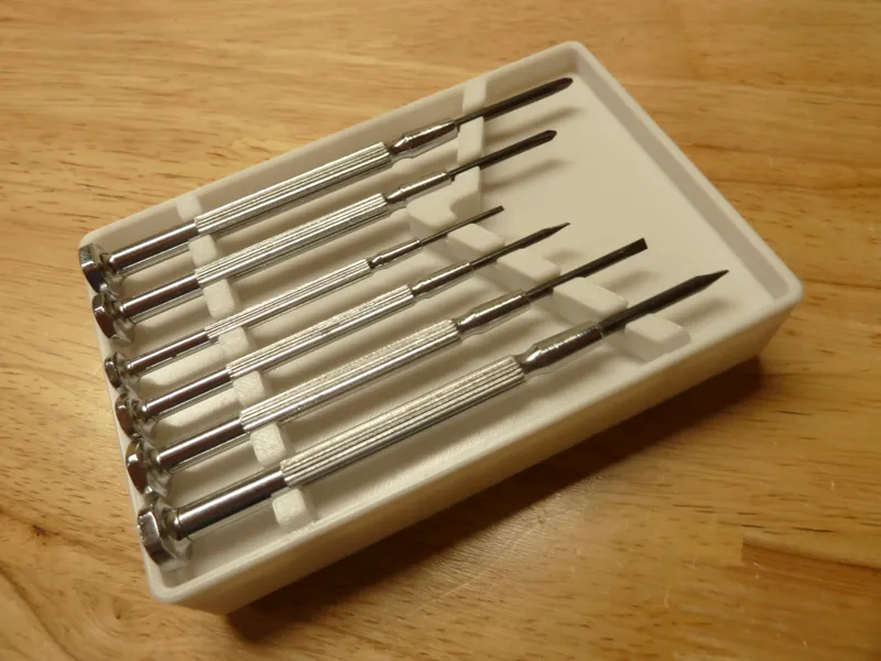 Gridfinity Small Screwdriver Tray 27mm Tall