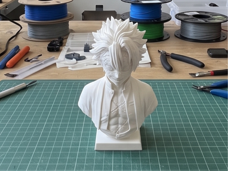 Sanemi Shinazugawa Bust 3D Print Model 3D model