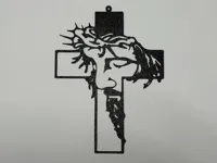 Silhouette murale du Christ en croix — photo 2