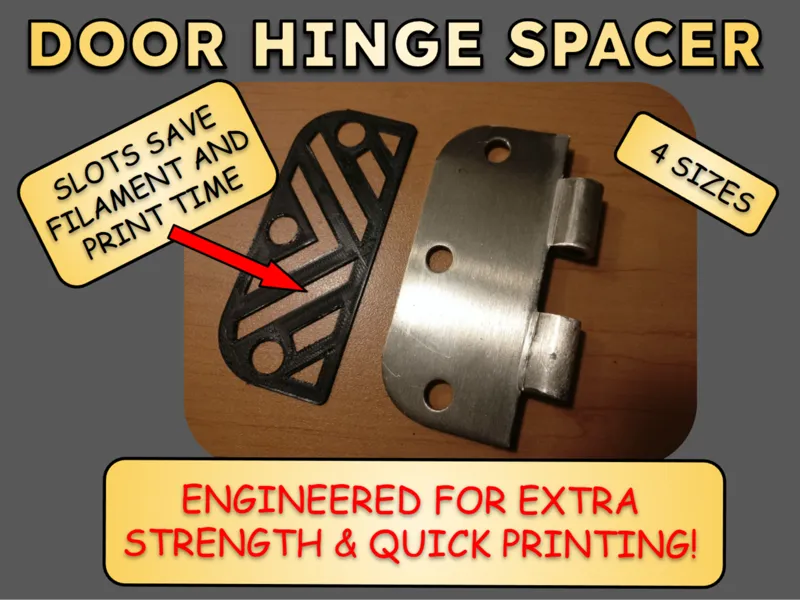 Door Hinge Spacers - 4 Sizes