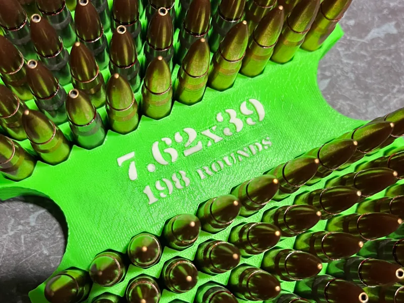 7.62x39 50Cal Ammo Can Insert V3 Design & Spacer