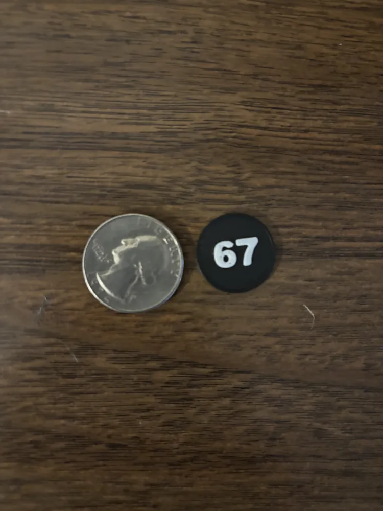Multicolored 67 Coin Board Game Chip - Free 3D Print Model - MakerWorld