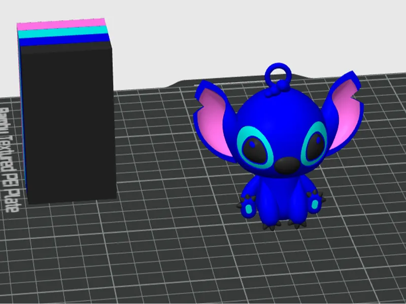 Cute Stitch Keychain Multi Color Printing AMSLite
