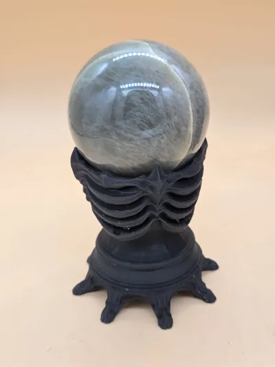 Ribbed Crystal Ball Stand - Free 3D Print Model - MakerWorld