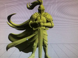 knight with cape 