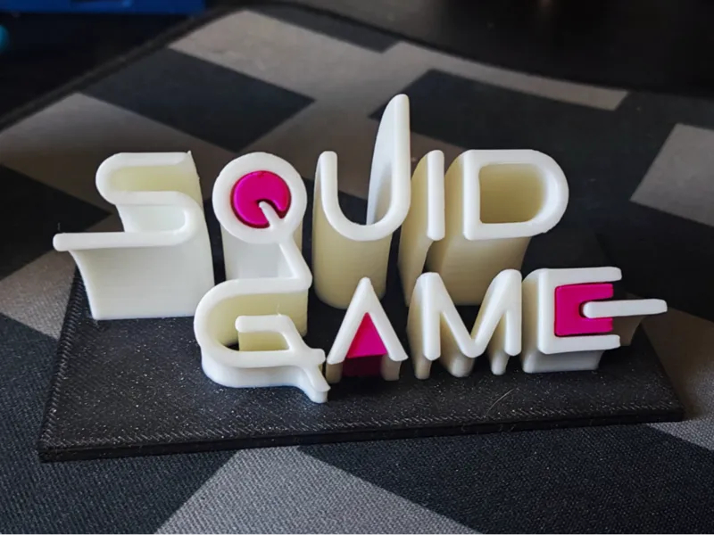 Décoration Squid Game en relief – Logo