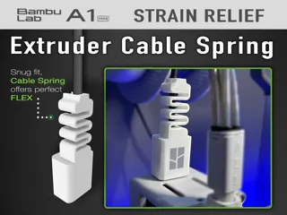 A1 / A1 mini Extruder Cable Spring - Strain Relief