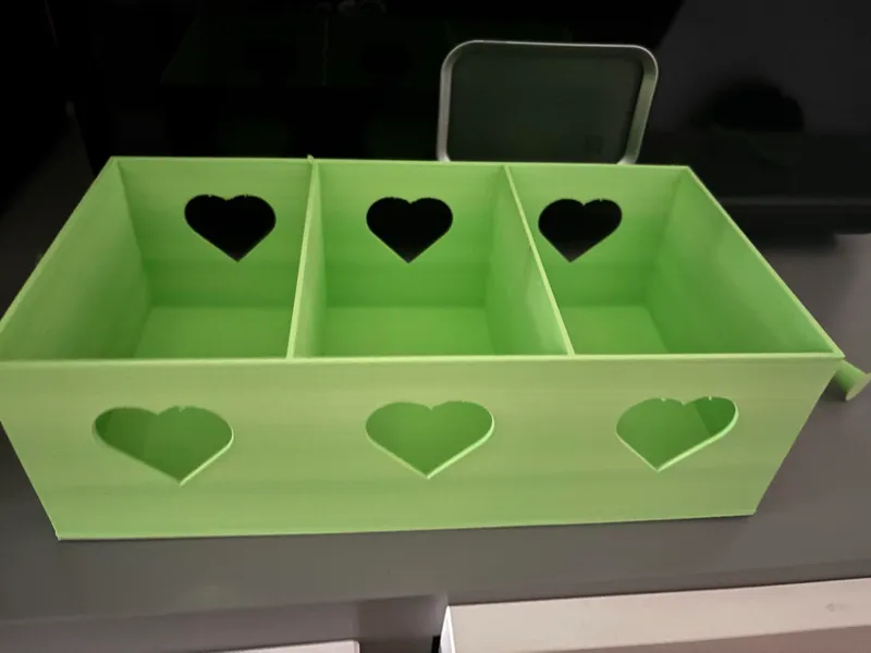 3 compartment heart storage box 250x90x130
