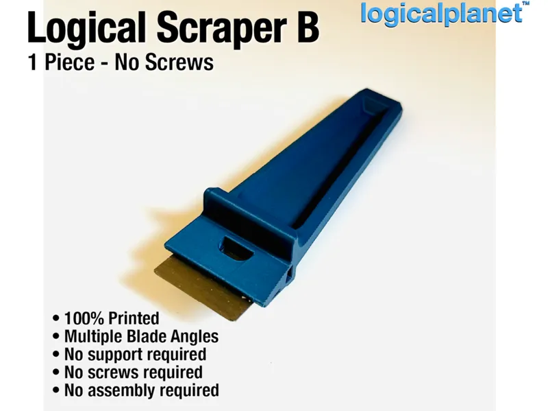 Logical Scraper B - 1 Piece No Screws No Assembly