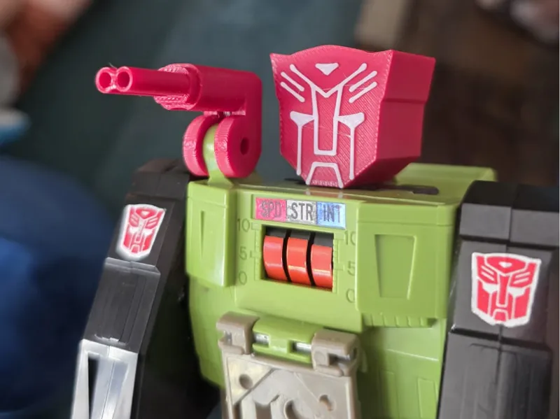 Transformers Classic Head an cannon for HardHead