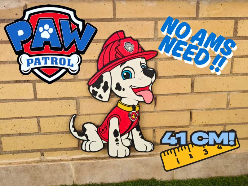 Marshall – Paw Patrol Wall Decoration (NO AMS)